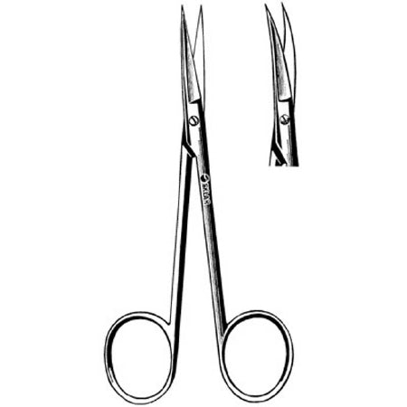 Sklar Sklarlite Iris Scissors - SCISSOR, IRIS, CVD, SHRP / SHRP, 4 1/2" - 23-1151