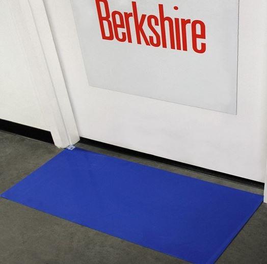 Berkshire Corporation CleanPath Adhesive Mats - Cleanpath Sticky Mat, Blue, 36" x 36" - CPM36454