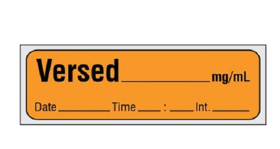 Shamrock Scientific Pre-Cut Anesthesia Drug Labels - Anesthesia Label, ID, Syringe, Precut - SA-213-DTI-PRE