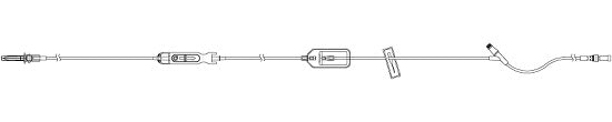 ICU Medical Primary Sapphire Infusion Sets - Primary Sapphire Infusion Set, 1.2 Micron Filter, Clave Y-Site, 114"pf - 16324-02