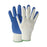 Wells Lamont Industrial, LLC Work Gloves with Poly / Cotton Shell and Latex Palm - Seamless Gloves with Latex Palm Coating, White / Blue, Small - Y9243S