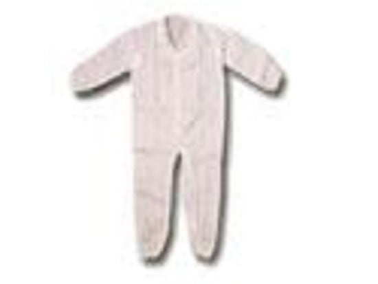 A Plus International Coveralls - White Spunbond Polypropylene Coveralls, Elastic Wrist / Ankle, Size 3XL - 68-601W-Z