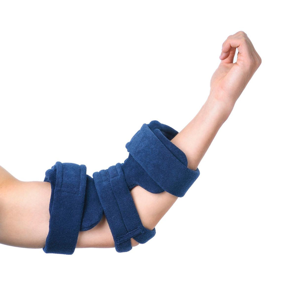 Comfy Splint Elbow Orthosis Splints - Elbow Splint, Pediatric, Terry Cover, Large, Navy - PE-101-L-NB