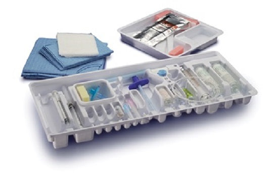 Smiths Medical Combined Spinal Epidural Trays - Combined Spinal / Epidural Tray with 17G Tuohy Needle, 25G Pencil Point Spinal Needle, Close-Ended Multiport Nylon Catheter, and 7 mL Plastic Luer Slip Syringe - 4987-17/25