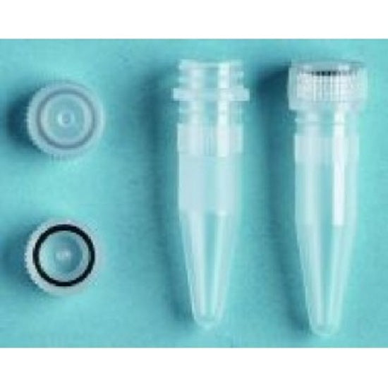 Cardinal Health Screw-Top Microcentrifuge Tubes - TUBE, POLY, CONICAL, NATURAL, ORING, 1.5ML - C1310-27