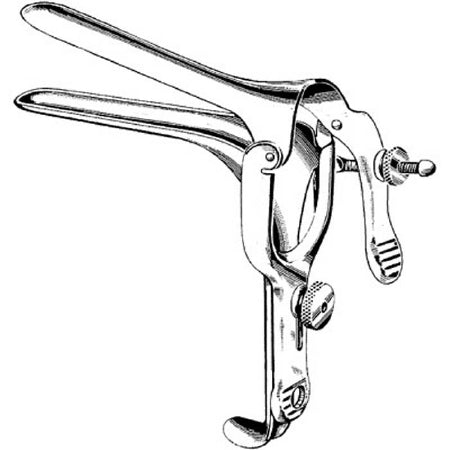 Sklar Merit Pederson Vaginal Speculum - Merit Pederson Reusable Stainless Steel Vaginal Speculum, Size XL, 6.5" x 1.5" - 98-366