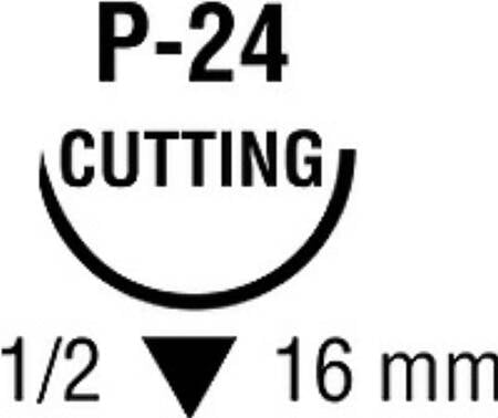 Medtronic Undyed Polysorb Sutures - Polysorb Suture, P-24, Undyed, Size 5-0, 18" - SL-5632