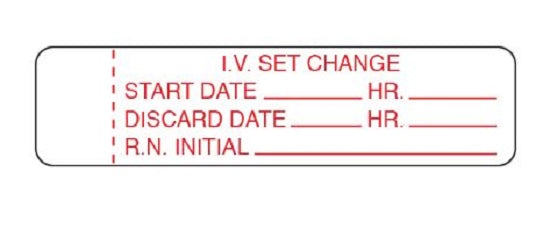 Shamrock Scientific Pharmacy Labels - Pharmacy Label, Ancillary, White and Red, 0.75" x 3" - PA-19