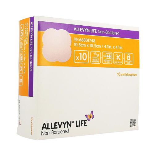 Smith & Nephew Allevyn Non-Bordered Dressings - Allevyn Dressing, No Border, 4" x 8" - 66801751