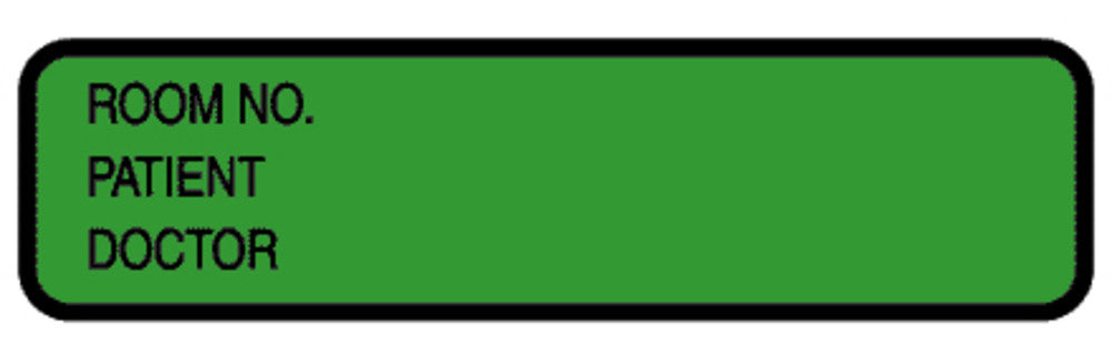 Briggs Corporation Chart ID Labels - LABELS, CHART, ID, ROLL, PATIENT GREEN - L-3504