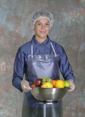 West Chester Protective Gear 8 mil Sewn Edge Aprons - Vinyl Aprons, Sewn Edge, Clear, 8 mL Thick, 35" x 36" - UPC-36