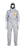 DuPont Tychem 6000 Coveralls - Tychem 6000 Coverall with Face Seal, Gray, Size M, Cat. III, Type 3B/4B/5B/6B - TF611TGYMD000110