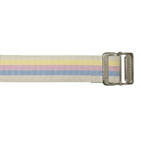 Skil-Care Cotton Gait Belts - Gain Belts, Metal Buckle, Pastel Stripe, 2 x 60" - 252071