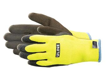 Super Gription Hi-Vis Thermal Latex Coated Gloves, Size M