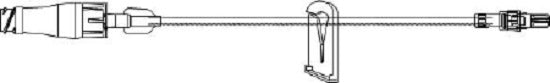 ICU Medical Small Bore Extension Set - Small Bore Extension Set with Luer Lock, 12" - B3312