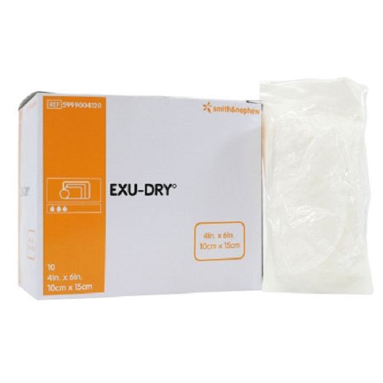 Smith and Nephew Exu-Dry Wound Dressings - Exu-dry Wound Dressing, Sterile, 4" x 6" - 5999004120