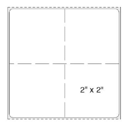 Shamrock Thermal Printer Labels for Meditech Lab Systems - Thermal Label, White, 4" x 4", 1, 400/Roll - SB128-44-P