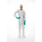 Nitritex Canada BioClean-D Sterile Disposable Coveralls - BioClean-D Sterile Disposable Coveralls with Elastic Wrists and Ankles, Thumb Loops, White, Size L - S-BDCCT-L