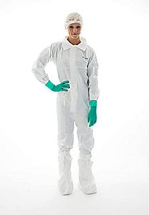 Nitritex Canada BioClean-D Sterile Coverall with Hood - BioClean-D Sterile Disposable Coveralls with Elastic Wrists and Ankles, Hood, White, Size 2XL - S-BDCHT-XXL