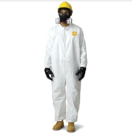 DuPont ProShield NexGen Coveralls- Series 122 - ProShield 60 Hooded Coveralls with Attached Boot Covers, Elastic Wrists and Ankles and Serged Seams, White, Size 5XL - NG122SWH5X002500