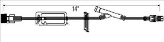 ICU Medical Extension Sets - Extension Set, 0.2 Micron Filter, DEHP-Free, 14" - B1019