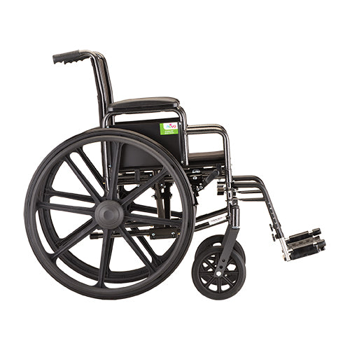 Nova 20″ Steel Wheelchair w/ Detachable Desk Arms & Footrests