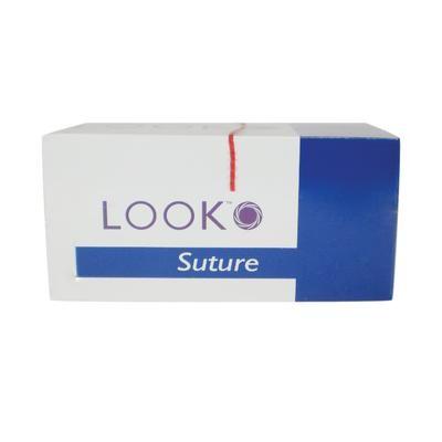 Surgical Specialties Black Braided Silk Sutures - Black Silk Braided Suture with C-26 Needle, 18" Long, Size 3-0 - 778B