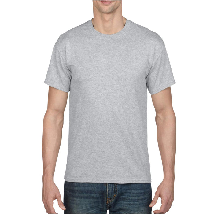 Gildan Activewear Men's Cotton / Poly Pocket T-Shirts - Unisex 50/50 Blend T-Shirt, Sport Gray, Size L - G8000 SPORT GREY L