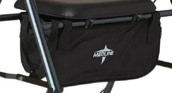 Medline Rollator Replacement Parts - Bag for Super-Light Rollator, Black - MDS86825SLBAG