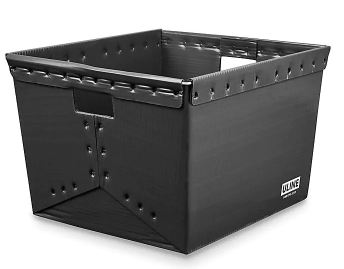 Uline Space Age Totes - Space Age Totes, 21" x 19" x 14", Black - S-2773BL