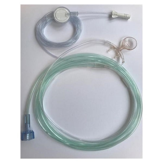 Salter Labs Divided CO2 Sampling / O2 Delivery Cannula - Divided Nasal and Oral Cannula, O2/Co2 Filtered - 4MSF1-0-6-25