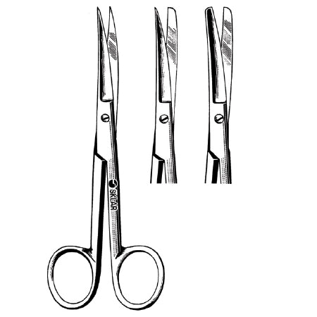 Sklar Econo Sterile Operating Scissors - Econo Sterile Operating Scissors, Curved, Sharp / Blunt, 5-1/2" - 96-2526