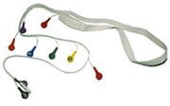 Welch Allyn Burdick EKG / ECG Accessories - 10-Wire AHA Patient Cable, Snap Connectors - 9293-017-50