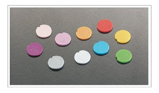 Simport Scientific Color Coding Cap Inserts - Color Coding Cap Insert, Gray - T345GY