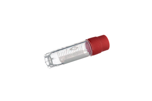 Greiner Bio-One Cryo. s Vials - Polypropylene Cryo Tube, Sterile, Red Cap, 2 mL - 126280