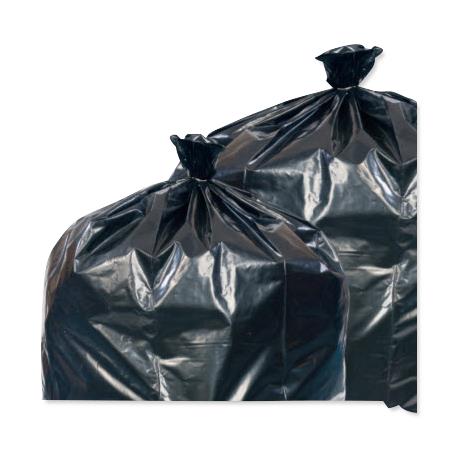 Inteplast Group Black Liners - Black Trash Liner, 40" x 46" - SL4046120K