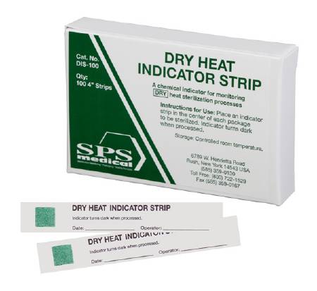 SPS Medical Dry Heat Indicator Strips - INDICATOR, STRIP, DRY HEAT - DIS-100