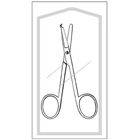 Sklar Econo Sterile Littauer Suture Scissors b - LITT SUT SCIS 5 1/2 STER CS/50 - 96-2512