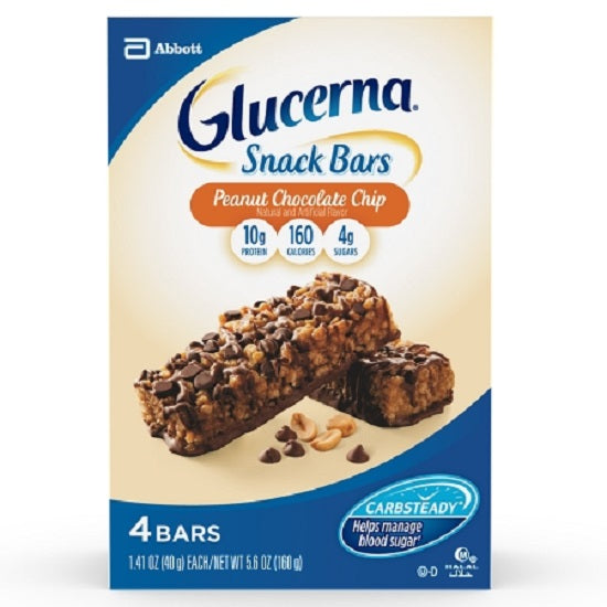 Abbott Glucerna Snack Bars - Glucerna Snack Bar Nutritional Supplement, Chocolate Peanut - 62077