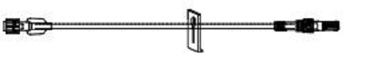 ICU Medical Extension Sets with Rotating Luers - Small Bore Extension Set with Rotating Luer and Clamp, 36" - AH7061