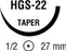 Medtronic Undyed Polysorb Sutures - Polysorb Suture, 0/0, 18", Undyed, HGS-22 - CL-87-MG