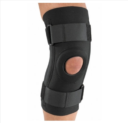 DJO Global Stabilized Knee Support - Stabilized Knee Support with Universal Buttress and Open Popliteal, Size S - 79-82753