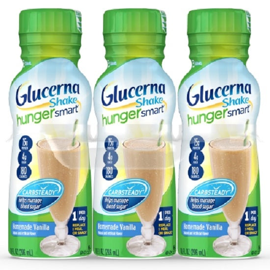 Abbott Glucerna Hunger Smart Shakes - Glucerna Hunger Smart 10 oz. Shake, Vanilla - 62882