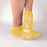 Principle Business Pillow Paws Slippers - Pillow Paws Single-Imprint Slipper Socks, Yellow, Adult, Size L - 3922