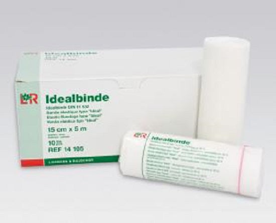 Lohmann & Rauscher Idealbinde Short Stretch Bandage - Stretch Rosidal Short Bandage, 15cm x 5 m - 14105