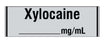 Shamrock Scientific Local Anesthetics Drug Labels - Pharmacy Label, Small, Black / Gray - SA-3002