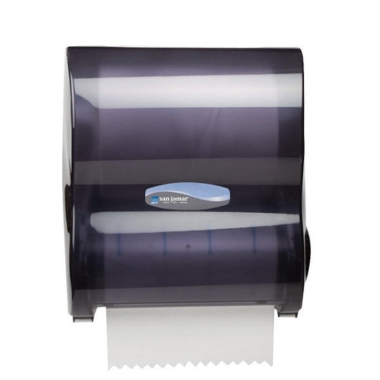 San Jamar Inc Hands-Free Paper Towel Dispenser - Hands-Free Paper Towel Dispenser with Automatic Sensor for 10" Rolls - T7100TBK