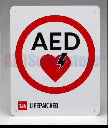 Physio-Control AED Wall Signs - SIGN, WALL, TRADITIONAL, W/LOGO, TMOUNT, 8X10 - 11998-000331