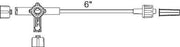 Smiths Medical 4-Way Stopcocks w/Extension - 4-Way Stopcock with 9" Extension - MX6812