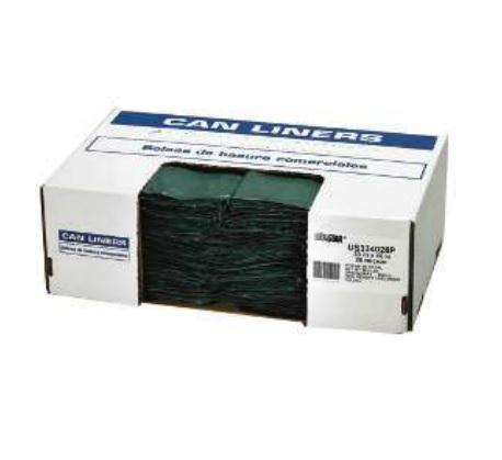 Berry Plastics Corp Berry UltraStar Liners - Low-Density Trash Liner, 30" x 36", Green, 0.70 Mil, 10/Roll, 25/Carton - 752513